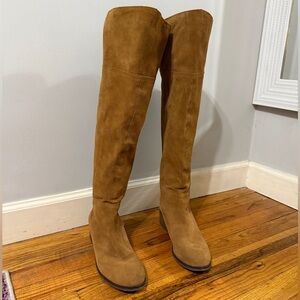 Gibson and Latimer over the knee suede boots, Size 9